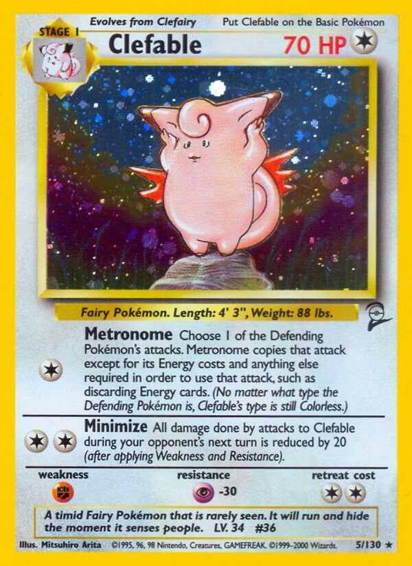 Image for Clefable (005/130) [Base Set 2]