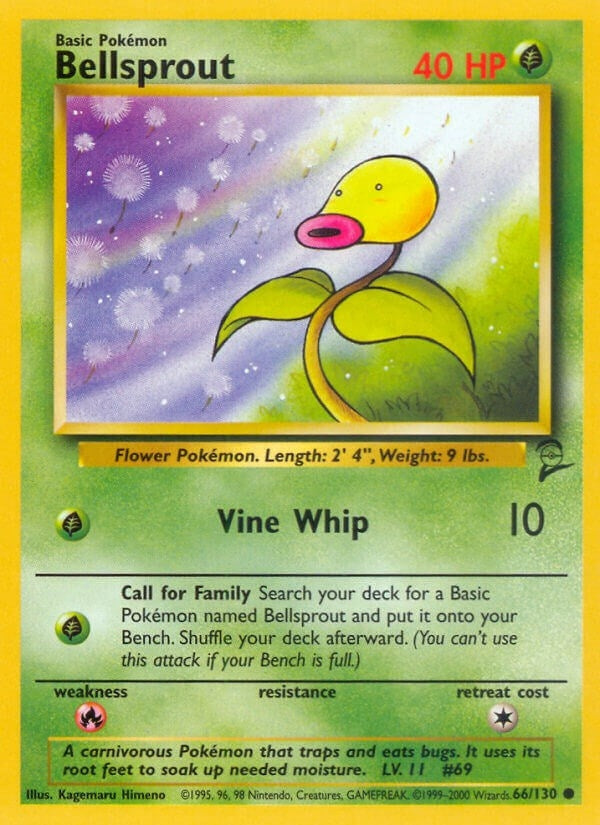 Image for Bellsprout (066/130) [Base Set 2]