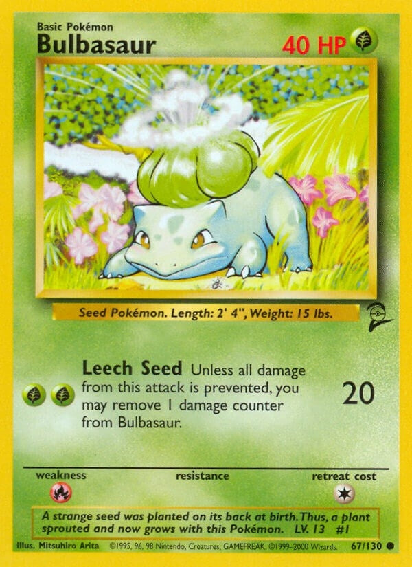 Image for Bulbasaur (067/130) [Base Set 2]