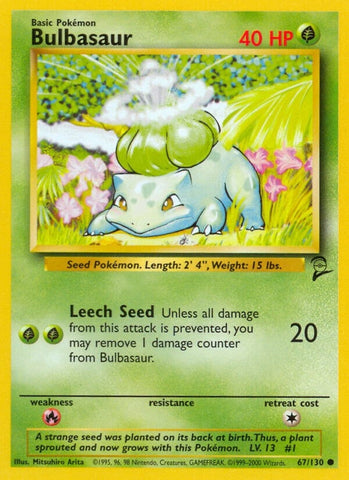 Image for Bulbasaur (067/130) [Base Set 2]