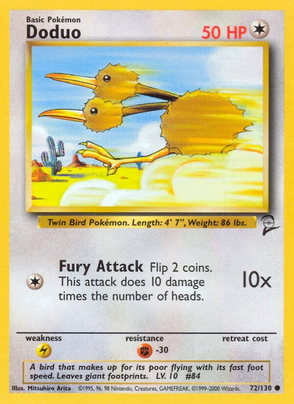 Image for Doduo (072/130) [Base Set 2]
