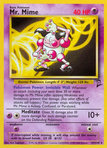 Image for Mr. Mime (027/130) [Base Set 2]