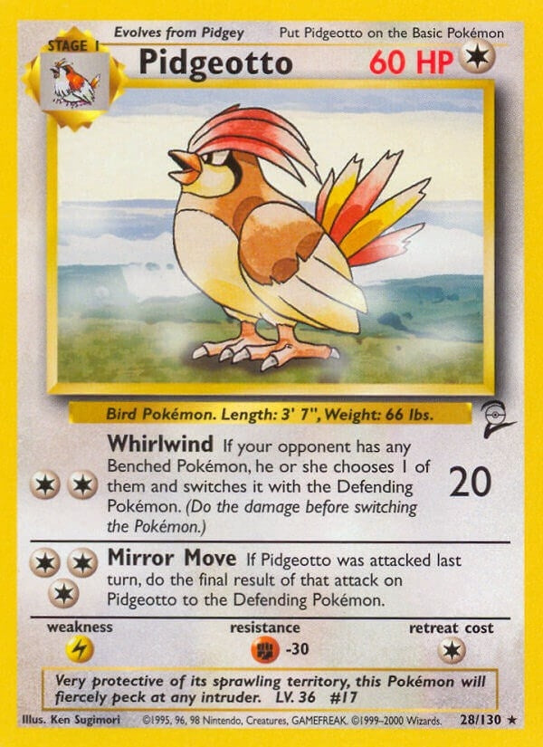 Image for Pidgeotto (028/130) [Base Set 2]