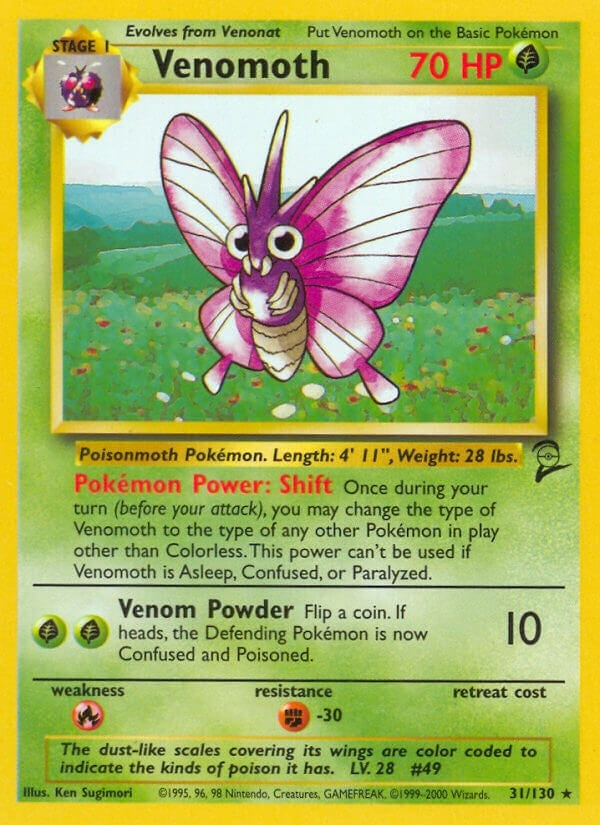 Image for Venomoth (031/130) [Base Set 2]
