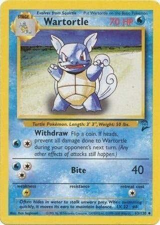 Image for Wartortle (063/130) [Base Set 2]