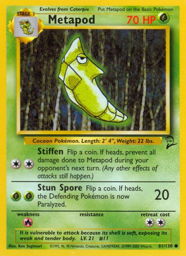 Image for Metapod (081/130) [Base Set 2]