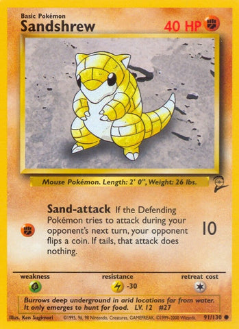 Image for Sandshrew (091/130) - Pokemon