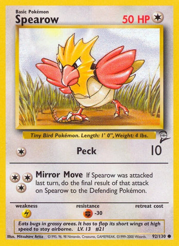 Image for Spearow (092/130) - Pokemon