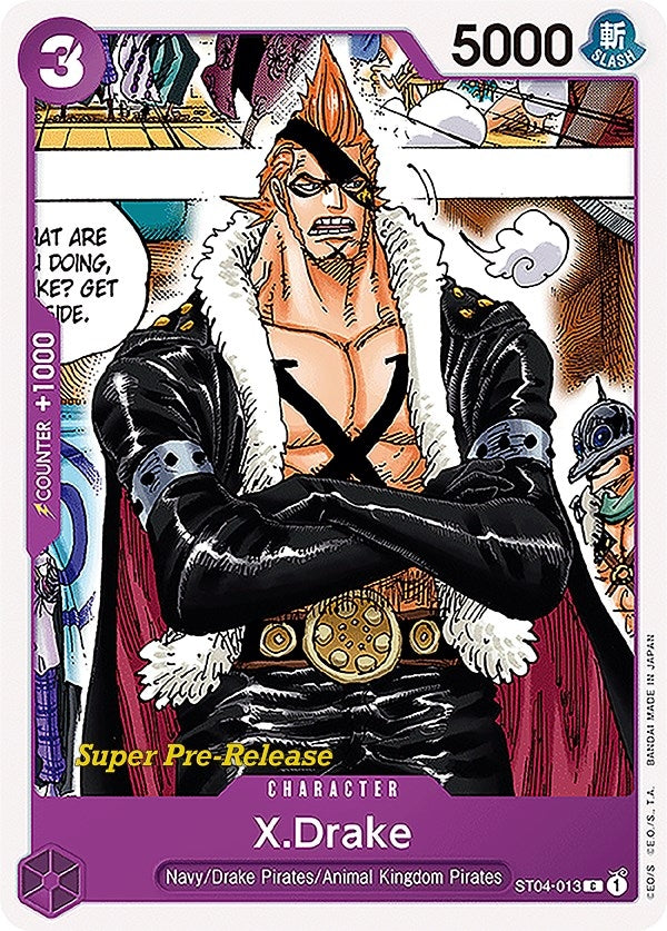 Image for X.Drake (ST04-013) - One Piece Card Game