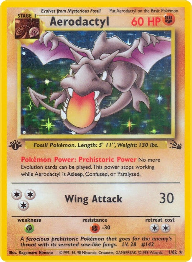 Image for Aerodactyl (1) (01/62) [Fossil]