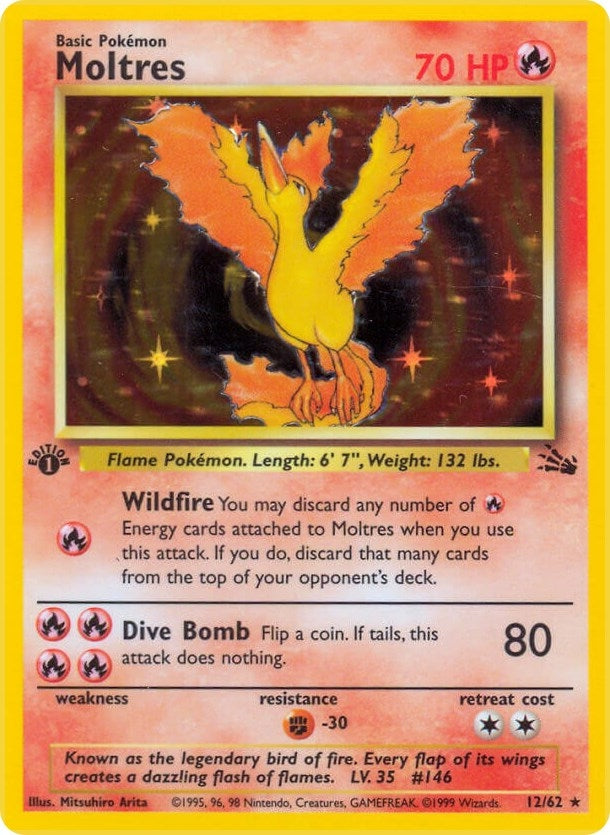 Image for Moltres (12) (12/62) [Fossil]