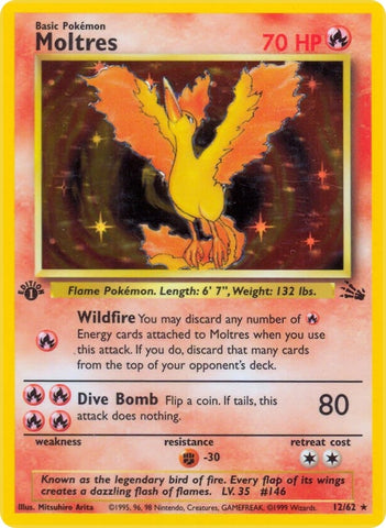 Image for Moltres (12) (12/62) [Fossil]