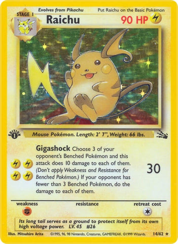 Image for Raichu (14) (14/62) - Pokemon