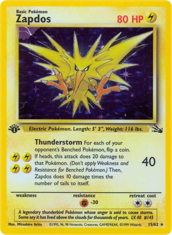 Image for Zapdos (15) (15/62) - Pokemon