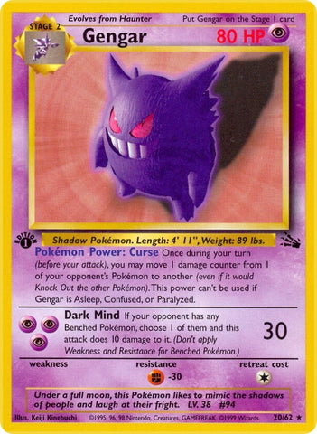 Image for Gengar (20) (20/62) [Fossil]
