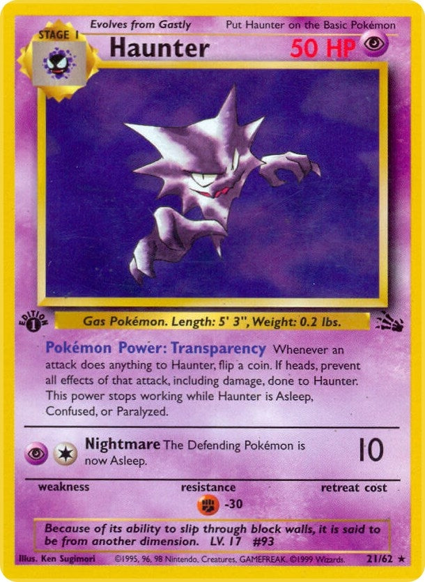 Image for Haunter (21) (21/62) [Fossil]