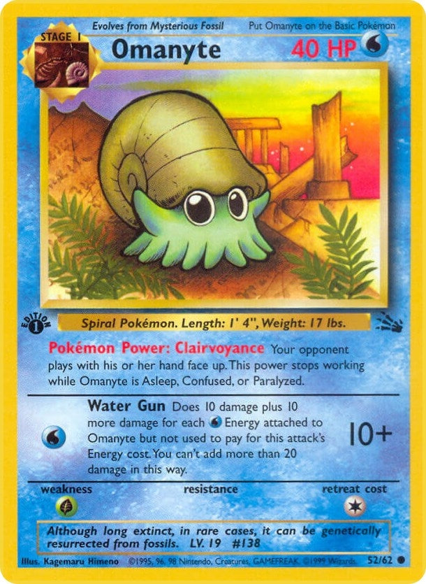 Image for Omanyte (52/62) [Fossil]