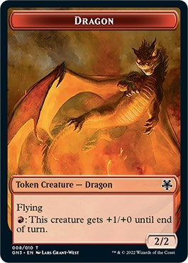 Image for Dragon // Elf Warrior Double-sided Token [Magic Game Night: Free-For-All]