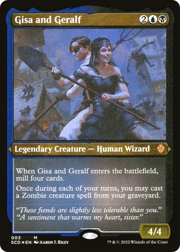 Image for Gisa and Geralf (Foil Etched) (3) [Starter Commander Decks]