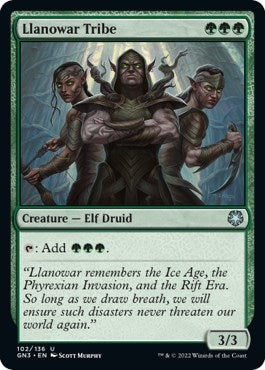 Image for Llanowar Tribe (102) [Magic Game Night: Free-For-All]