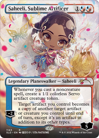 Image for Saheeli, Sublime Artificer (Borderless) (1143) [Secret Lair Drop Series]