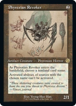 Image for Phyrexian Revoker (Schematic) (103) [The Brothers' War: Retro Frame Artifacts]