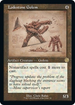 Image for Lodestone Golem (Schematic) (92) [The Brothers' War: Retro Frame Artifacts]