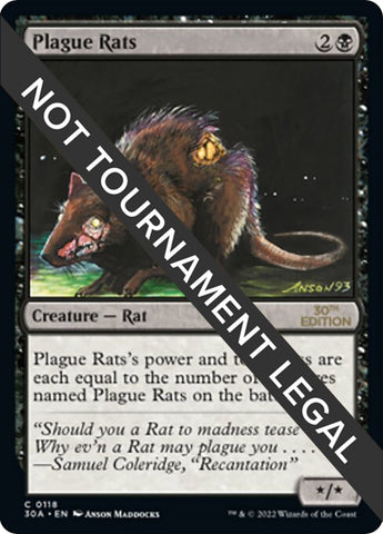 Image for Plague Rats (118) - Magic: The Gathering