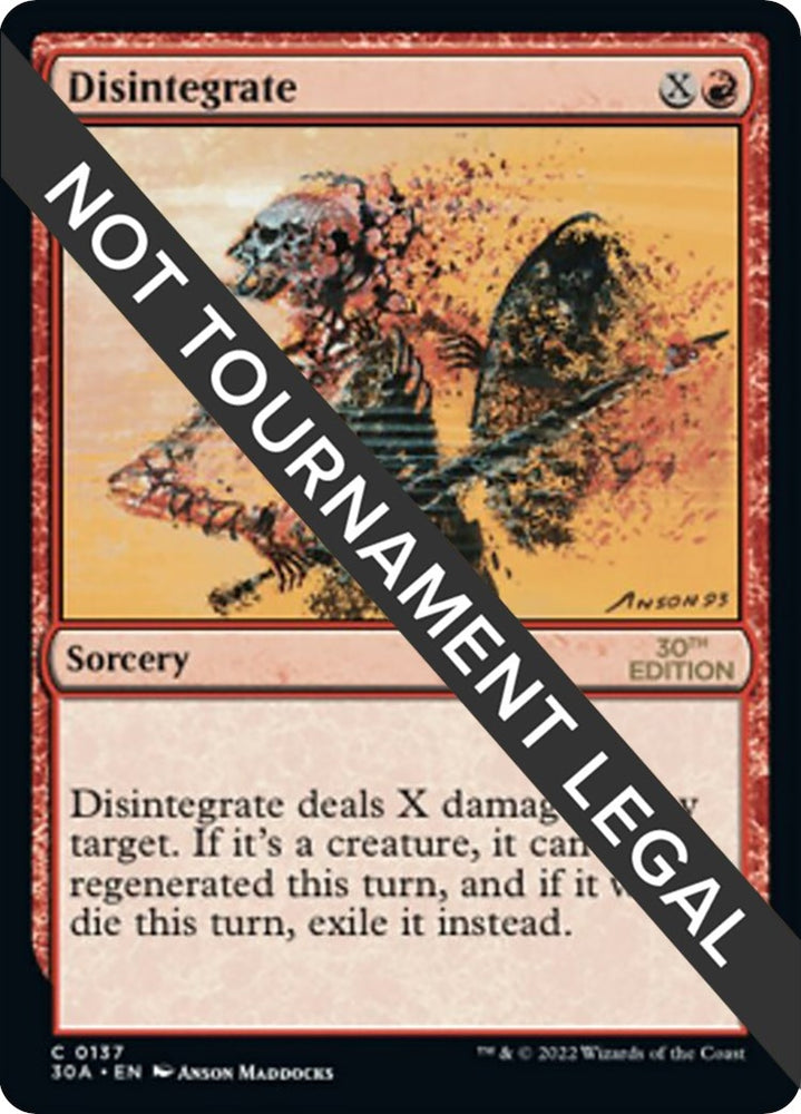 Image for Disintegrate (137) (30A)