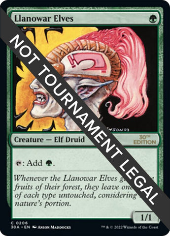 Image for Llanowar Elves (206) (30A)