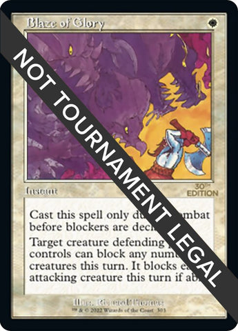 Blaze of Glory (Retro Frame) (303) (30A)