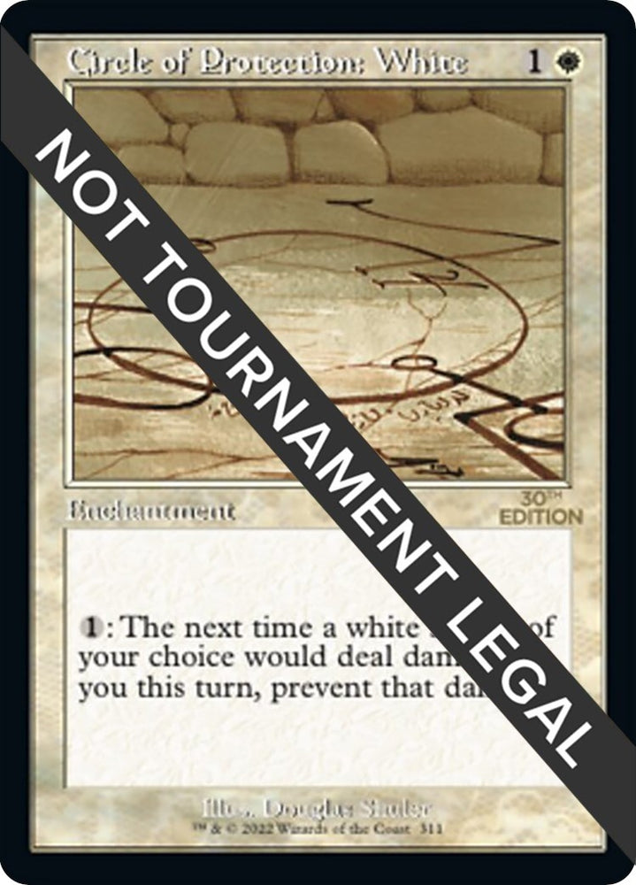 Image for Circle of Protection: White (Retro Frame) (311) (30A)