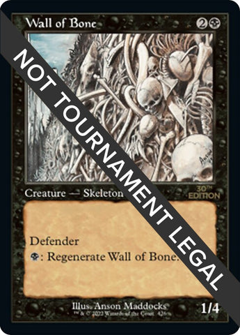 Image for Wall of Bone (Retro Frame) (426) - Magic: The Gathering
