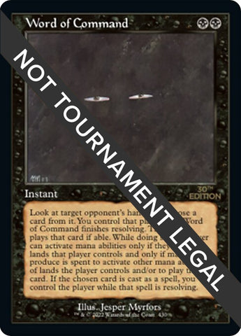 Image for Word of Command (Retro Frame) (430) (30A)