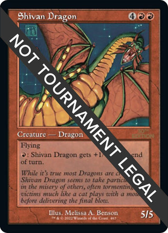 Image for Shivan Dragon (Retro Frame) (467) - Magic: The Gathering