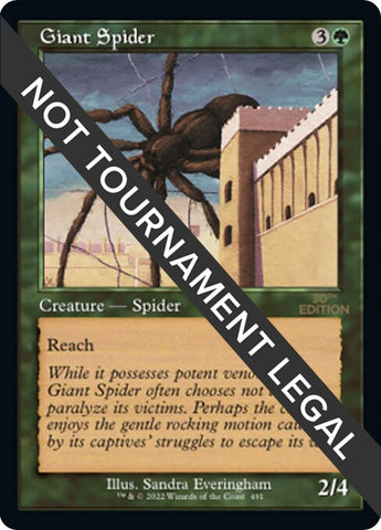 Image for Giant Spider (Retro Frame) (491) (30A)