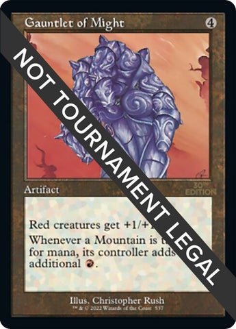 Image for Gauntlet of Might (Retro Frame) (537) (30A)