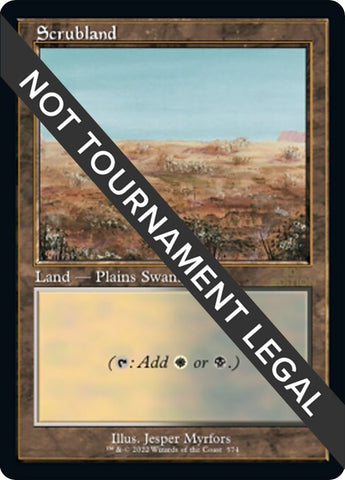 Image for Scrubland (Retro Frame) (574) - Magic: The Gathering