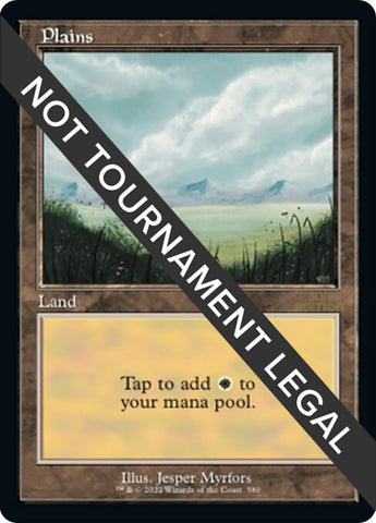 Image for Plains (580) (Retro Frame) (580) - Magic: The Gathering
