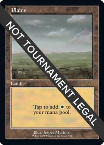Image for Plains (582) (Retro Frame) (582) - Magic: The Gathering