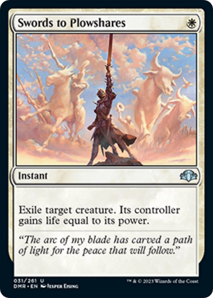 Image for Swords to Plowshares (31) [Dominaria Remastered]