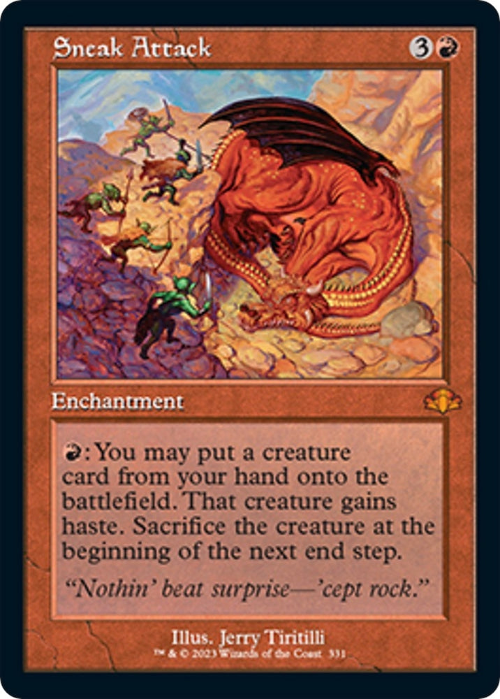 Image for Sneak Attack (Retro Frame) (331) [Dominaria Remastered]