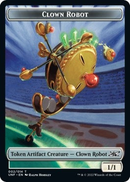 Image for Clown Robot (002) // Food (011) Double-sided Token [Unfinity]
