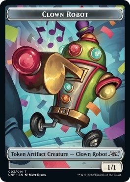 Image for Clown Robot (003) // Treasure (013) Double-sided Token [Unfinity]