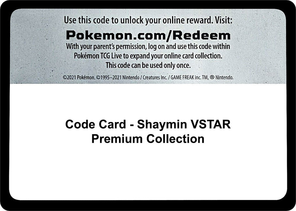 Image for Code Card - Shaymin VSTAR Premium Collection - Pokemon