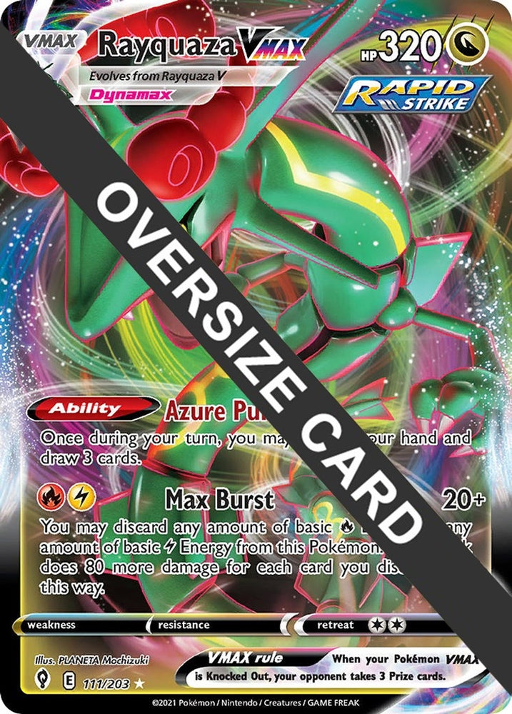 Image for Rayquaza VMAX (111/203) [Jumbo Cards]