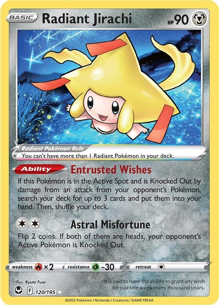 Image for Radiant Jirachi (120/195) [SWSH12: Silver Tempest]
