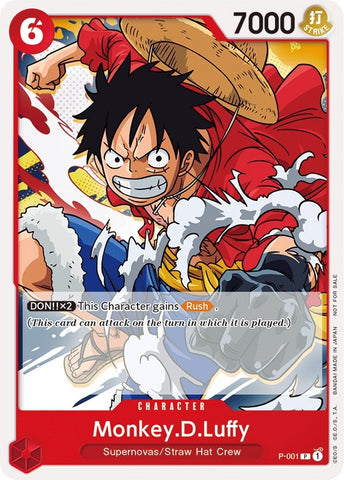 Monkey.D.Luffy (Super Pre-Release) [Participant] (P-001) (One Piece Promotion Cards)