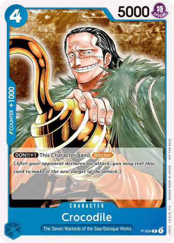 Crocodile (Promotion Pack 2022) (P-004) (One Piece Promotion Cards)