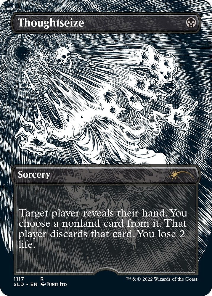 Image for Thoughtseize (Borderless) (1117) [Secret Lair Drop Series]